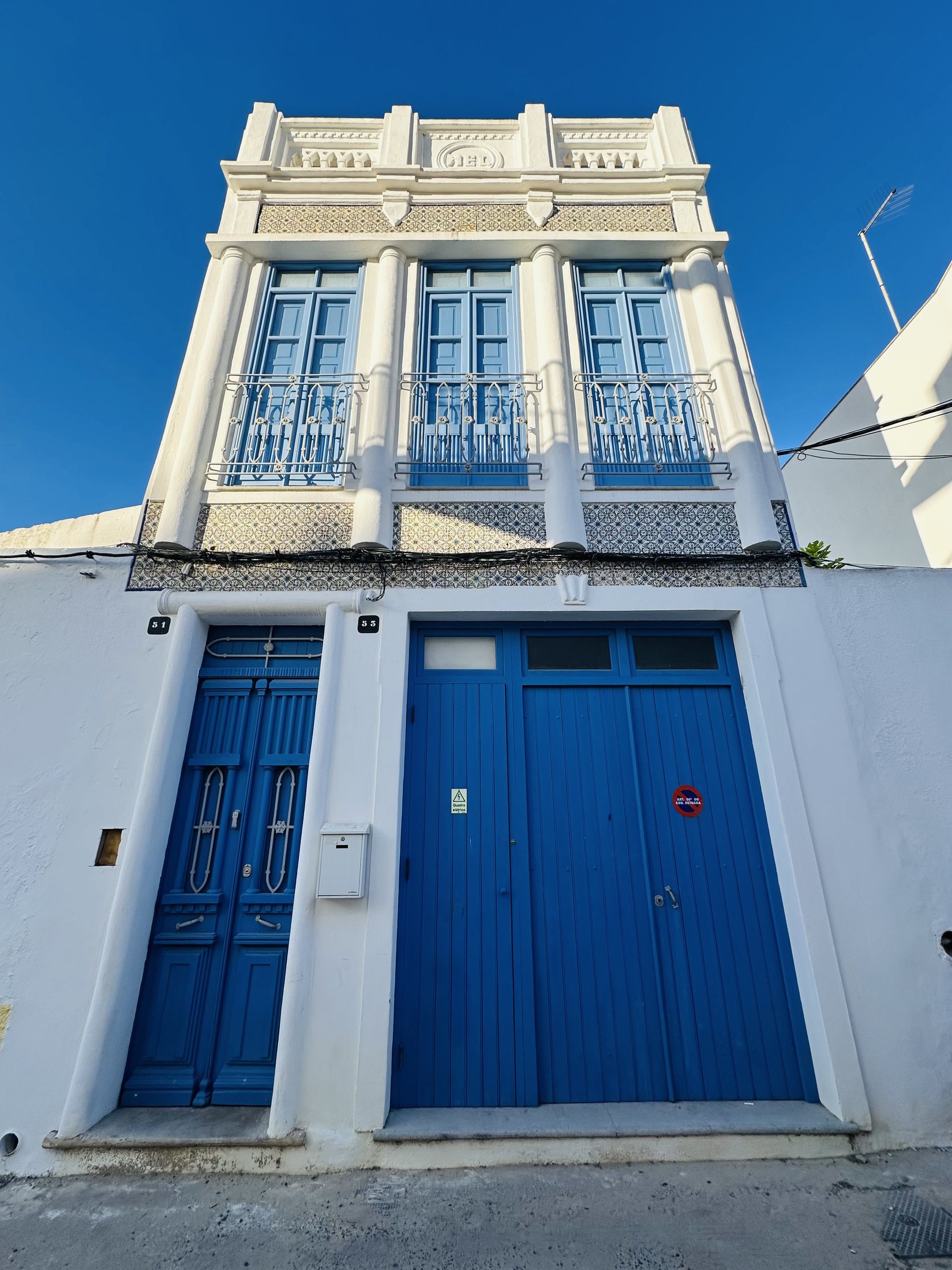 Casa Rei Azul blue façade